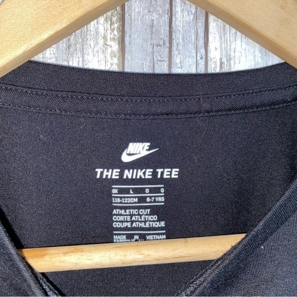 Nike Kids Black & Pink Logo Long Sleeve Tee - Picture 4 of 4